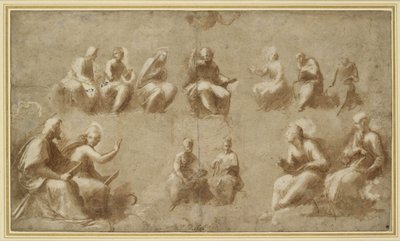 Christ and the Saints in Glory (Study for the Disputa) by Raffaello Sanzio Raphael